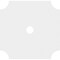 Ekena Millwork Locke Architectural Grade PVC Ceiling Medallion, 24"OD x 3"ID x 14 1/4"C x 1"P, One-Piece CMP24LE-03000 - alternate 2